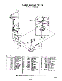 07 - Water System parts for Whirlpool Washer LHA9800W2 / from AppliancePartsPros.com