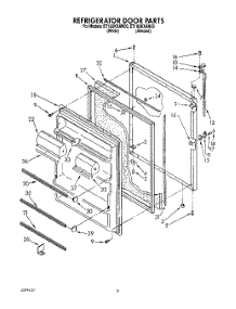 07 - Refrigerator Door, Lit / Optional parts for Whirlpool Refrigerator ET18UKXAN00 / from AppliancePartsPros.com