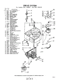 03 - Drive parts for Whirlpool Washer LDA7505W1 / from AppliancePartsPros.com