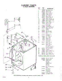 06 - Cabinet , Lit / Optional parts for Whirlpool Washer LHB3000W0 / from AppliancePartsPros.com