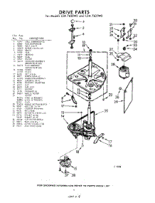 03 - Drive parts for Whirlpool Washer LDA7600W0 / from AppliancePartsPros.com