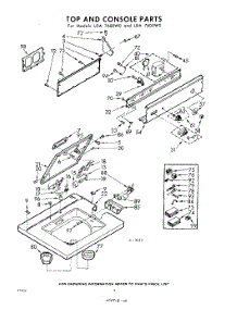 04 - Top And Console parts for Whirlpool Washer LDA7600W0 / from AppliancePartsPros.com