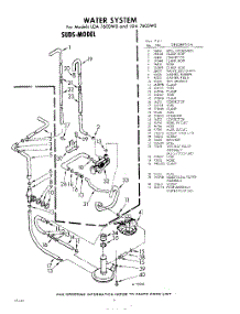 06 - Water System parts for Whirlpool Washer LDA7600W0 / from AppliancePartsPros.com
