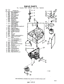 03 - Drive parts for Whirlpool Washer LDA7600W1 / from AppliancePartsPros.com