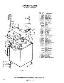 02 - Cabinet parts for Whirlpool Washer LFB5150W0 / from AppliancePartsPros.com