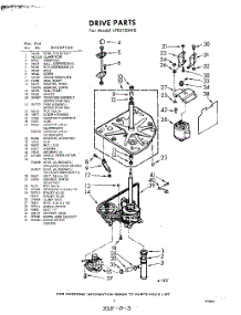 03 - Drive parts for Whirlpool Washer LFB5150W0 / from AppliancePartsPros.com