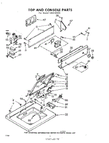 04 - Top And Console parts for Whirlpool Washer LFB5150W0 / from AppliancePartsPros.com