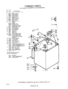 02 - Cabinet parts for Whirlpool Washer LDA7600W2 / from AppliancePartsPros.com