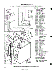 02 - Cabinet parts for Whirlpool Washer LWA6400W2 / from AppliancePartsPros.com