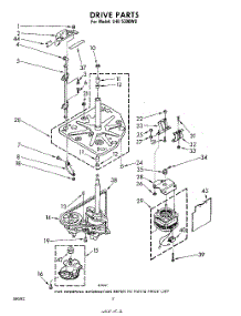 02 - Drive parts for Whirlpool Washer LHB5300W0 / from AppliancePartsPros.com