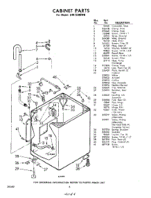 06 - Cabinet parts for Whirlpool Washer LHB5300W0 / from AppliancePartsPros.com