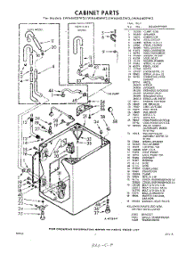 02 - Cabinet parts for Whirlpool Washer LWA6400W3 / from AppliancePartsPros.com