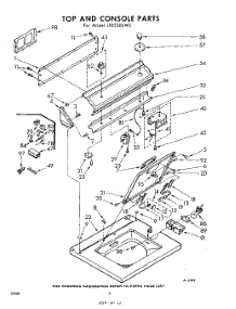 04 - Top And Console parts for Whirlpool Washer LFB5300W0 / from AppliancePartsPros.com