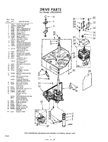 06 - Drive parts for Whirlpool Washer LFB5300W0 / from AppliancePartsPros.com
