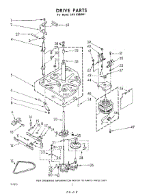 02 - Drive parts for Whirlpool Washer LHB5300W1 / from AppliancePartsPros.com