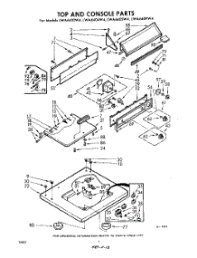 04 - Top And Console parts for Whirlpool Washer LWA6400W4 / from AppliancePartsPros.com