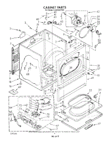 03 - Cabinet parts for Whirlpool Dryer LG6099XTF0 / from AppliancePartsPros.com
