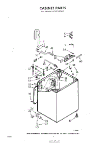 02 - Cabinet parts for Whirlpool Washer LFB5300W3 / from AppliancePartsPros.com