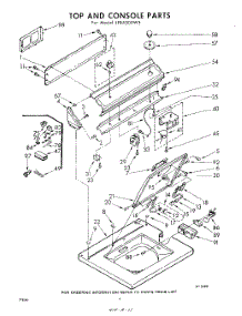 04 - Top And Console parts for Whirlpool Washer LFB5300W3 / from AppliancePartsPros.com
