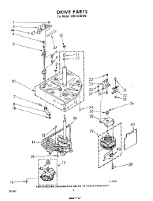 02 - Drive parts for Whirlpool Washer LHB5500W0 / from AppliancePartsPros.com