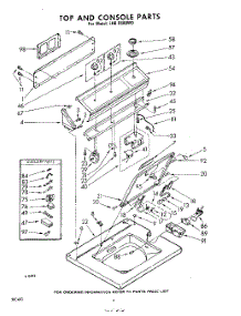 04 - Top And Console parts for Whirlpool Washer LHB5500W0 / from AppliancePartsPros.com