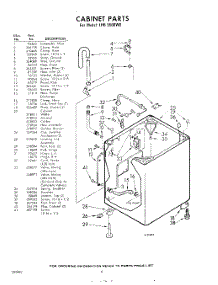 06 - Cabinet parts for Whirlpool Washer LHB5500W0 / from AppliancePartsPros.com