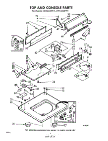 04 - Top And Console parts for Whirlpool Washer LWA6400W5 / from AppliancePartsPros.com