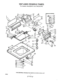 02 - Top And Console parts for Whirlpool Washer LXA5565W2 / from AppliancePartsPros.com