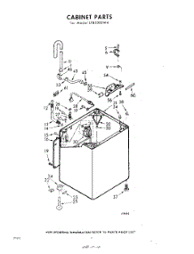 02 - Cabinet parts for Whirlpool Washer LFB5300W4 / from AppliancePartsPros.com