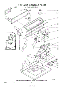 04 - Top And Console parts for Whirlpool Washer LFB5300W4 / from AppliancePartsPros.com