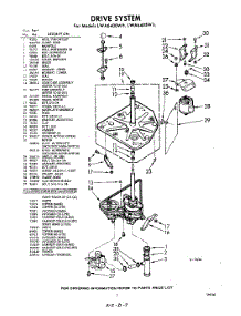 03 - Drive parts for Whirlpool Washer LWA6400W6 / from AppliancePartsPros.com