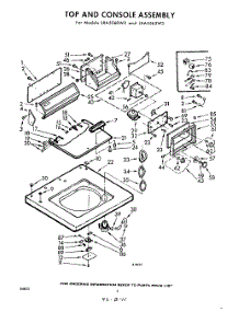 02 - Top And Console parts for Whirlpool Washer LXA5565W3 / from AppliancePartsPros.com