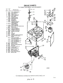03 - Drive parts for Whirlpool Washer LDA7605W2 / from AppliancePartsPros.com