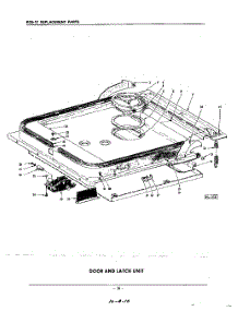 10 - Door And Latch parts for Kitchenaid Dishwasher KDS37 / from AppliancePartsPros.com