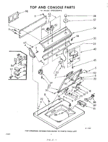 04 - Top And Console parts for Whirlpool Washer LFB5500W0 / from AppliancePartsPros.com