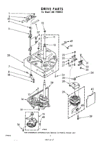 02 - Drive parts for Whirlpool Washer LHB7700W0 / from AppliancePartsPros.com