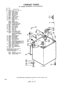 02 - Cabinet parts for Whirlpool Washer LDA7605W3 / from AppliancePartsPros.com