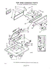 04 - Top And Console parts for Whirlpool Washer LDA7605W3 / from AppliancePartsPros.com