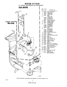 06 - Water System parts for Whirlpool Washer LDA7605W3 / from AppliancePartsPros.com