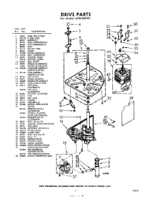 03 - Drive parts for Whirlpool Washer LFB5500W1 / from AppliancePartsPros.com