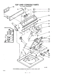 04 - Top And Console parts for Whirlpool Washer LFB5500W1 / from AppliancePartsPros.com