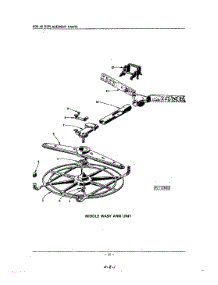 15 - Middle Wash Arm parts for Kitchenaid Dishwasher KDS38 / from AppliancePartsPros.com