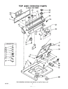 04 - Top And Console parts for Whirlpool Washer LHB7700W1 / from AppliancePartsPros.com