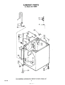 06 - Cabinet parts for Whirlpool Washer LHB7700W1 / from AppliancePartsPros.com