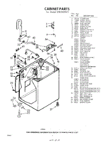 02 - Cabinet parts for Whirlpool Washer LFB5500W3 / from AppliancePartsPros.com