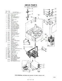 03 - Drive parts for Whirlpool Washer LFB5500W3 / from AppliancePartsPros.com