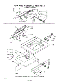 04 - Top And Console parts for Whirlpool Washer LHC4500W0 / from AppliancePartsPros.com