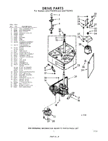 03 - Drive parts for Whirlpool Washer LDA7700W0 / from AppliancePartsPros.com