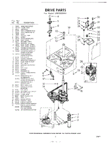 03 - Drive parts for Whirlpool Washer LFB5500W4 / from AppliancePartsPros.com