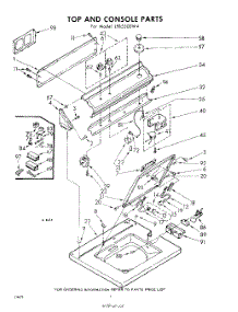 04 - Top And Console parts for Whirlpool Washer LFB5500W4 / from AppliancePartsPros.com